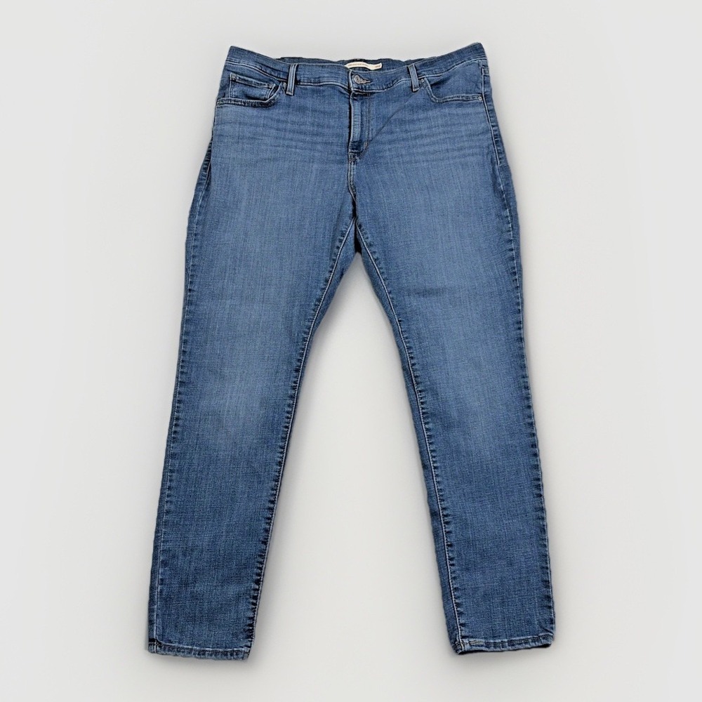 Levi's 721 High Rise Skinny Jeans Womens 18W Blue Stretch Denim